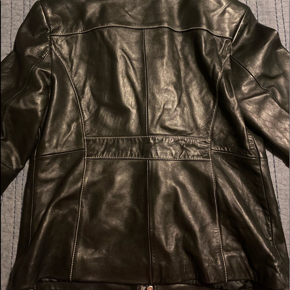 Michael Kors Leather Jacket - Picture 2 of 5